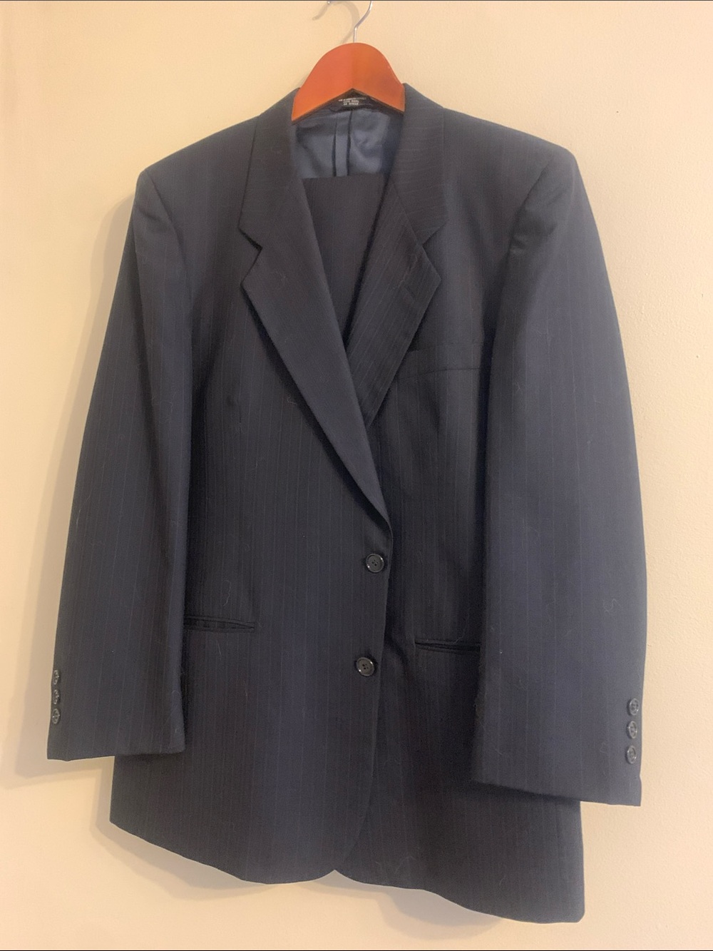 Jones New York Navy Pinstripe Suit Jacket & pants